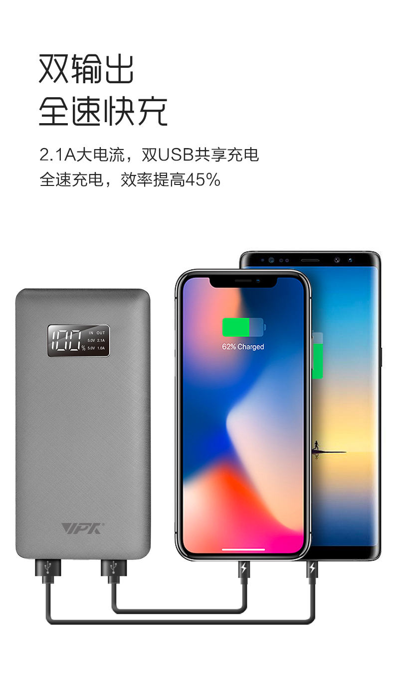 VP29 20000mAh 數(shù)顯移動(dòng)電源