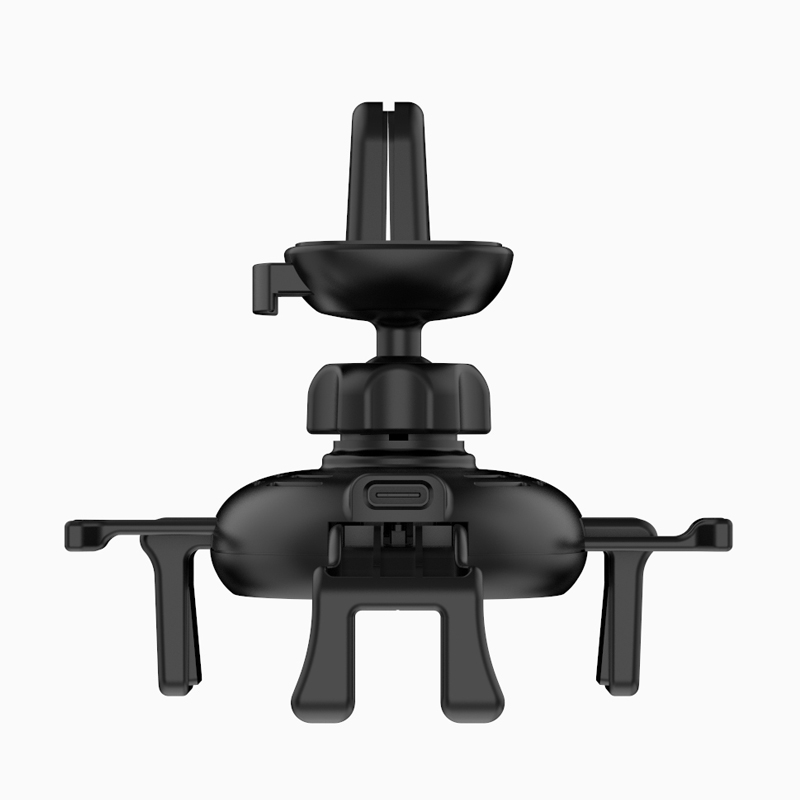 013 皮紋車載無(wú)線充支架